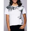 T-shirt manches courtes Motif Lettre Femmes Casual  's - Blanc S