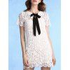 Sweet Cami Top + Bow Tie Neck Lace Dress Women's Twinset - WHITE S