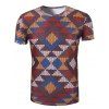 T-Shirt À Manches Courtes À Col Rond Imprimé 3d Pour Hommes - multicolore 2XL