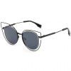Objectifs Flat Femmes Élégant  's Cut Out Street Fashion Black Cat Eye Sunglasses - Noir 