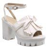 Plate-forme Trendy and Sandals Fringe design Femmes  's - Blanc 39