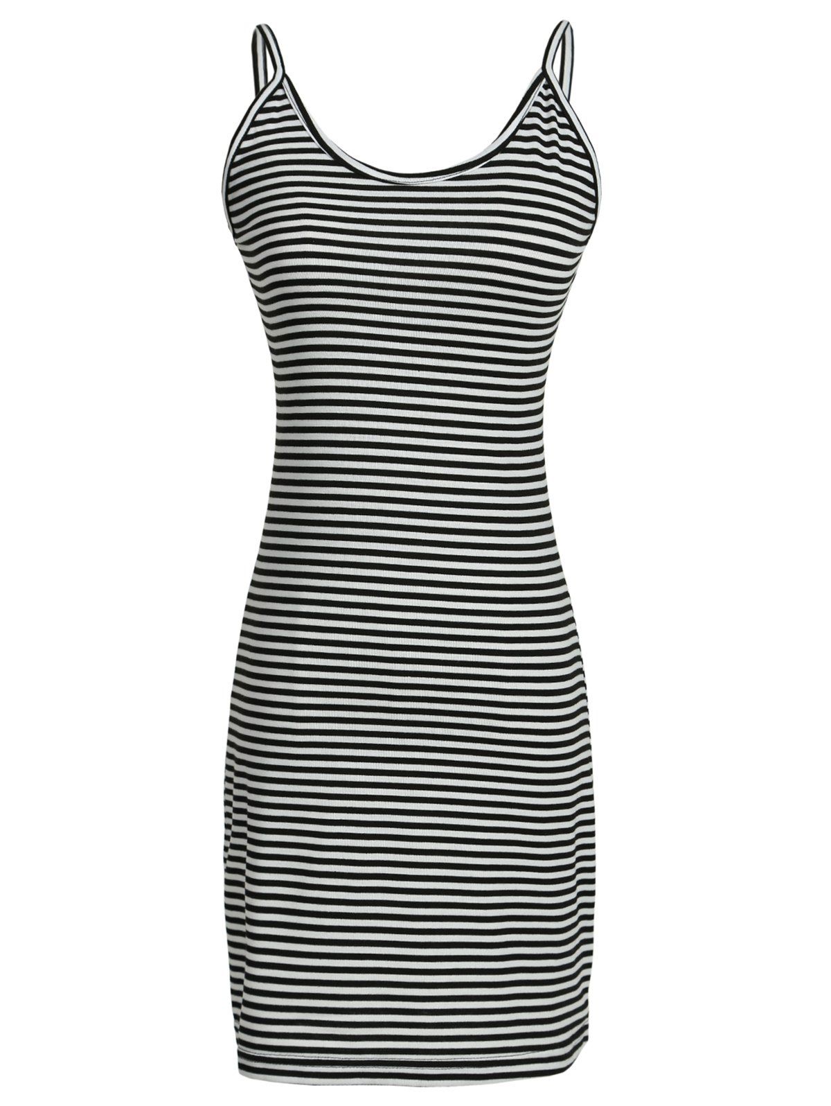 2018 Trendy Striped Sleeveless Tank Dress For Women STRIPE S In Casual ...