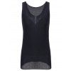 Simple Style Scoop Neck Knitted Women's Tank Top - Noir ONE SIZE(FIT SIZE XS TO M)