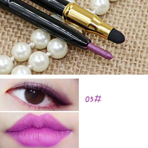 

Cosmetic 15 Colours Double-End Brighten Lip Liner Highlight Silkworm Pencil Eyeliner pencil, 05