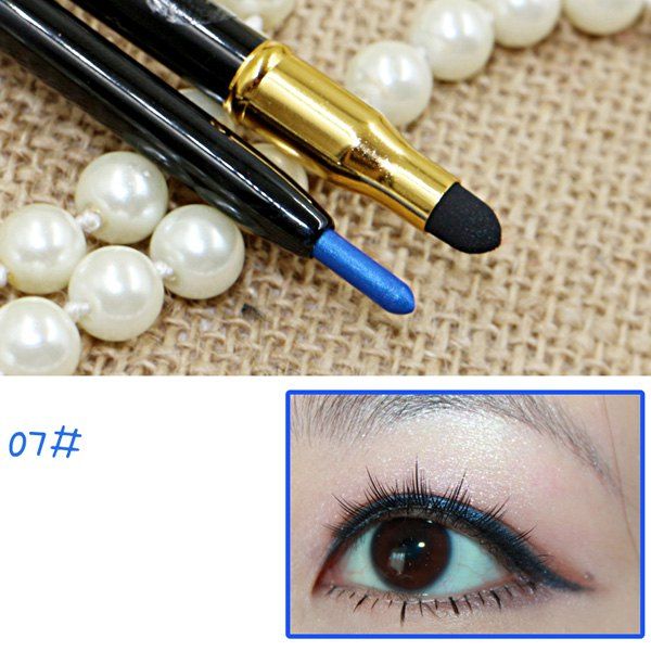 

Cosmetic 15 Colours Double-End Brighten Lip Liner Highlight Silkworm Pencil Eyeliner pencil, 07