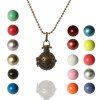 Charme Pentagram creux collier de perles Out pour les femmes - multicolore 