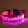 Eye-Catching Motif LED Luminous Night Walk Camouflage collier pour chiens - Rose de Pêches S