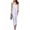 Les femmes s 'Spaghetti Strap boutonné Jumpsuit - Gris S