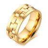 Delicate Alloy Rotatable Ring For Men - d'or ONE-SIZE