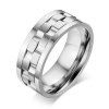 Delicate Alloy Rotatable Ring Jewelry For Men - Argent ONE-SIZE