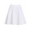 A Line Mini Flowy Skirt - WHITE ONE SIZE