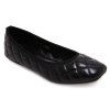 Leisure Square Toe et Slip On Chaussures plates s 'Design Femmes - Noir 37