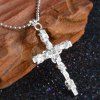 Collier Chic Crucifix en creux pour les femmes - Argent 