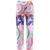 Pantalon Ample Imprimé à Taille élastique Pour Femme - multicolore M