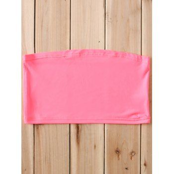 

Sweet Women's Strapless Candy Color Tube Top, Rose