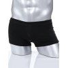 Boxers Pour Hommes Design Bouton Couleur Solide - Noir S