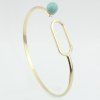 Trendy Faux Turquoise Circle Bracelet For Women - Vert 