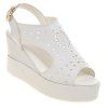 Sandales élégant évider et Peep Toe design Femmes  's - Blanc 39