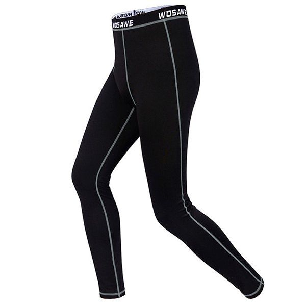 

Comfortable Outdoor Sports Breathable Fleeces Warmth Biker Pants For Men, Black