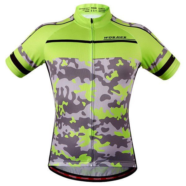 

High Quality Camouflage Pattern Full Zipper Short Sleeve Summer Cycling Jersey For Men, Colormix