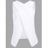 Femmes Élégant  's col en V asymétrique Haut sans manches - Blanc M