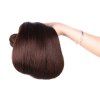 1 Pcs dominants Silky droite profonde Brown 6A Virgin Brazilian Hair Weave pour les femmes - marron foncé 12INCH