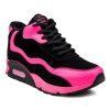 Trendy High Top and Color Block Design Women's Sneakers - Rose 39