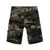 Men 's  Casual Camo Multi-poches Cargo Shorts - Vert 29