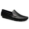 Leisure Hollow Out and Solid Color Design Men's Loafers - Noir 43