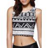Trendy Tribal Print Tank Top For Women - COLORMIX M
