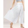 Refreshing Women's Elastic Waist Palazzo Pants - Blanc ONE SIZE(FIT SIZE XS TO M)