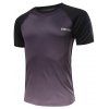 Gym T-Shirt Men 's  Casual Ombre Couleur - Noir 2XL
