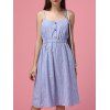 Refreshing Spaghetti Strap Striped Waist-Controlled Dress For Women - Bleu clair ONE SIZE(FIT SIZE XS TO M)