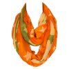 l 'Infini Voile Écharpe modèle élégant à cinq branches étoiles Multicolor femmes - Orange 