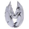 Stylish Women's Big Five-Pointed Stars Pattern Voile Circle Loop Infinite Scarf - Gris Clair 