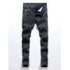 Tricoter élégante conception de poche équipée Men 's Straight Leg Zipper Fly Jeans - multicolore 34