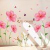 Haute Qualité amovible Romantique Fleurs roses Art Wall Sticker - multicolore 