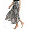 Retro Style High Waist Printed Wrap Skirt For Women - multicolore ONE SIZE(FIT SIZE XS TO M)
