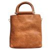 Graceful Zip and Checked Design Women's Tote Bag - Brun 