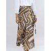 Vintage Abstract Pattern Tie Side Women's Asymmetrical Skirt - multicolore ONE SIZE(FIT SIZE XS TO M)