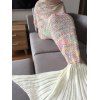 Couverture Colorée Conception Queue De Sirène Tricotage Crochet Mode Pour Adulte Haute Qualité - multicolore 