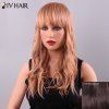 Siv Perruque de Cheveux Humain Superbe Longue Ondulée Frange Soignée Pour Femme - 2/33 Rouge Mélangé Noir 