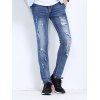 Men 's  mode Trou design Straight Leg Jeans - Bleu 38