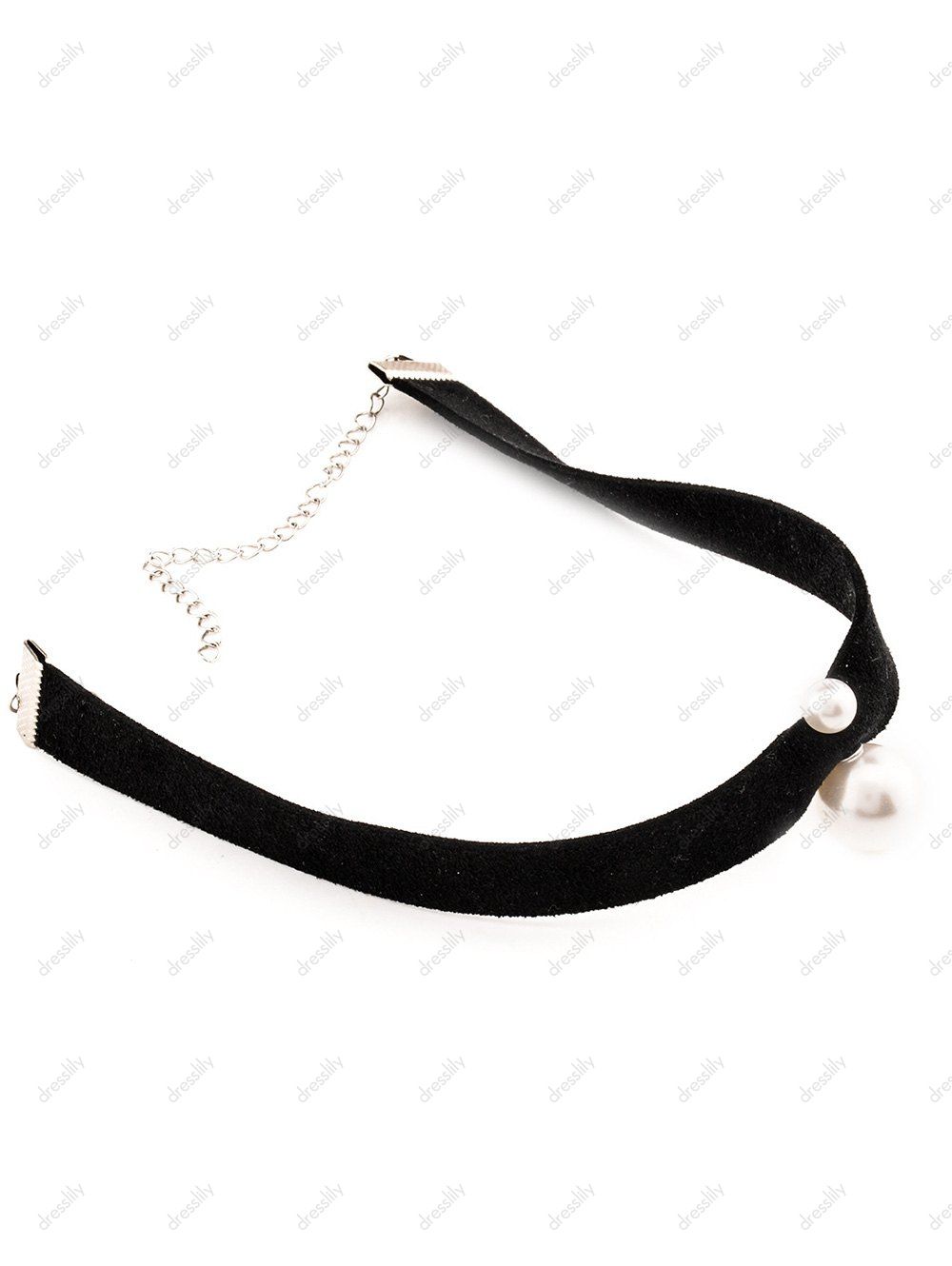 2018 Fake Pearl Chokers Necklace BLACK In Necklaces Online Store. Best