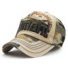 s 'Baseball Outdoor Hat Mode Lettre Broderie Camouflage Motif Été Hommes - Kaki Léger 