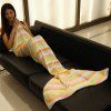 Motif Mode Lumière Couleur Stripe Mermaid Tail style Casual Blanket souple - Rose clair L