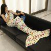 Mode Simple Motif Fleurs Mermaid Tail style Casual Blanket souple - Blanc Cassé L