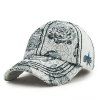 s 'Baseball Hat Chic Lace embellies Big Roses Motif Femmes - Gris Clair 