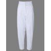 Femmes Simple  's Couleur unie Pocket Pants - Blanc L