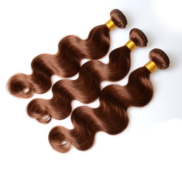 Mode 1 Pcs Dark Brown vague de corps des femmes s '7A Virgin Brazilian Hair Weave - marron foncé 12INCH